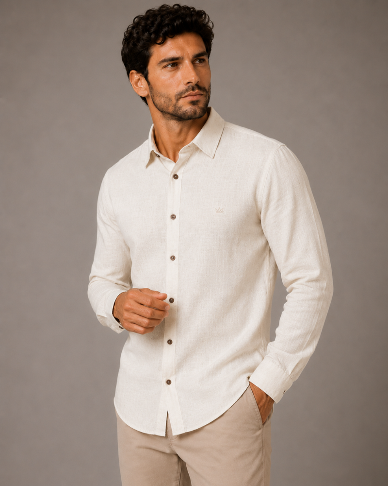 Camisa Linho Oikos REF-0042A